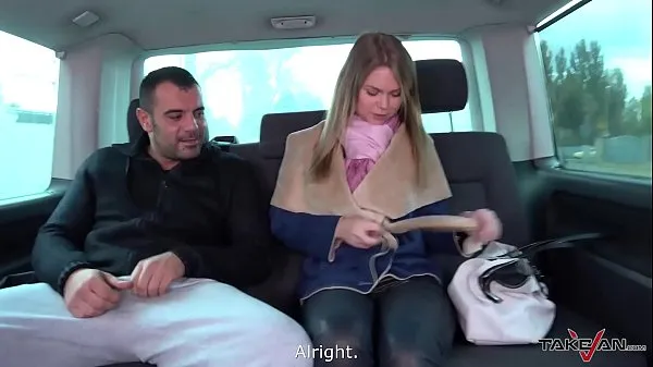HD Blonde doesnt understand stranger in van and come inside where fucked hard mijn films