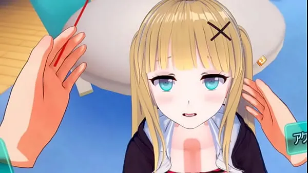 HD Eroge Koikatsu! VR version] Cute and gentle blonde big breasts gal JK Eleanor (Orichara) is rubbed with her boobs 3DCG anime videoマイムービー