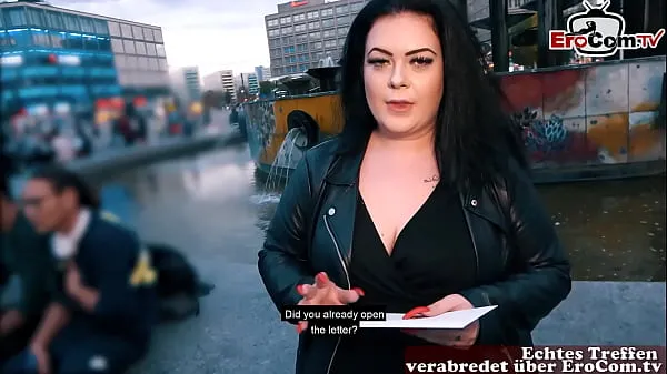 HD German fat BBW girl picked up at street casting filmjeim